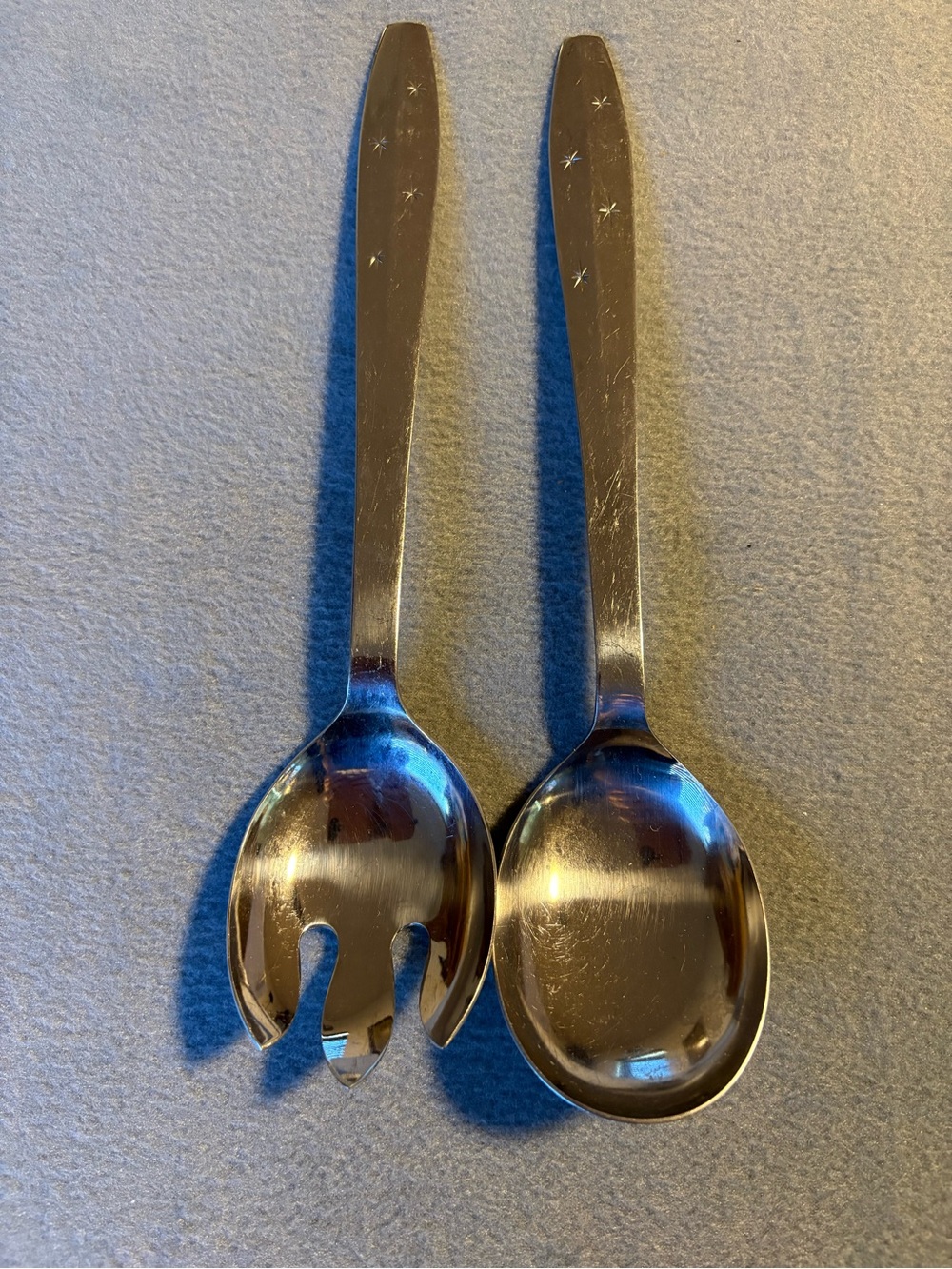 Vintage Regent Sheffield stainless steel salad server made in Japan